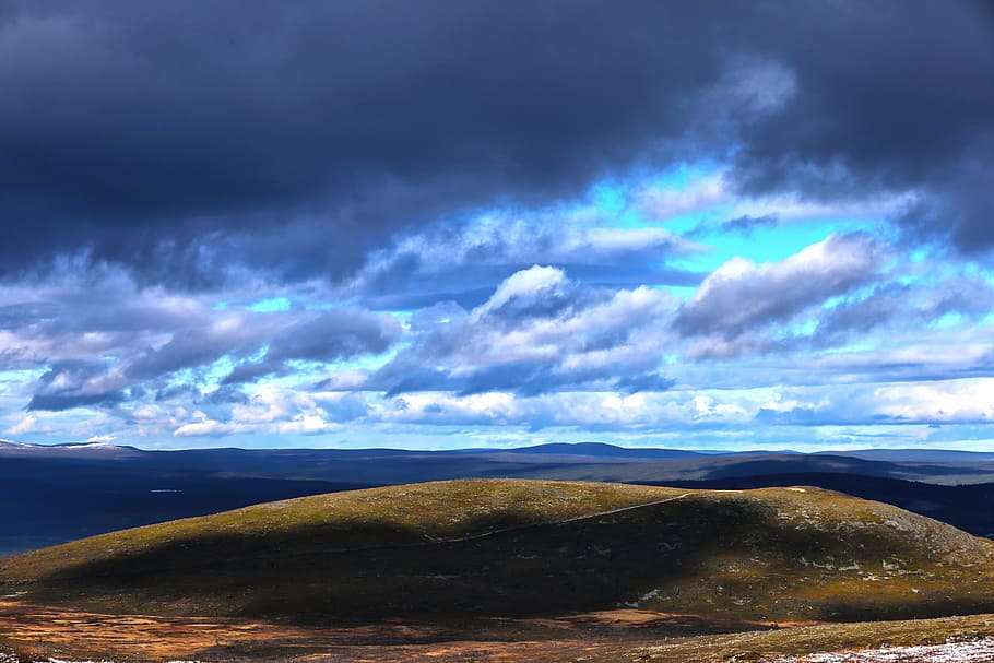 mountain, cloud, shadow, himmel, sweden, nature, cloud - Sky HD wallpaper
