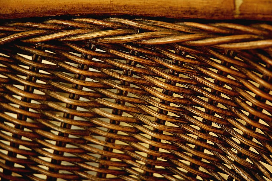 background, brown, pattern, wicker, outdoor, textured, basket, HD wallpaper