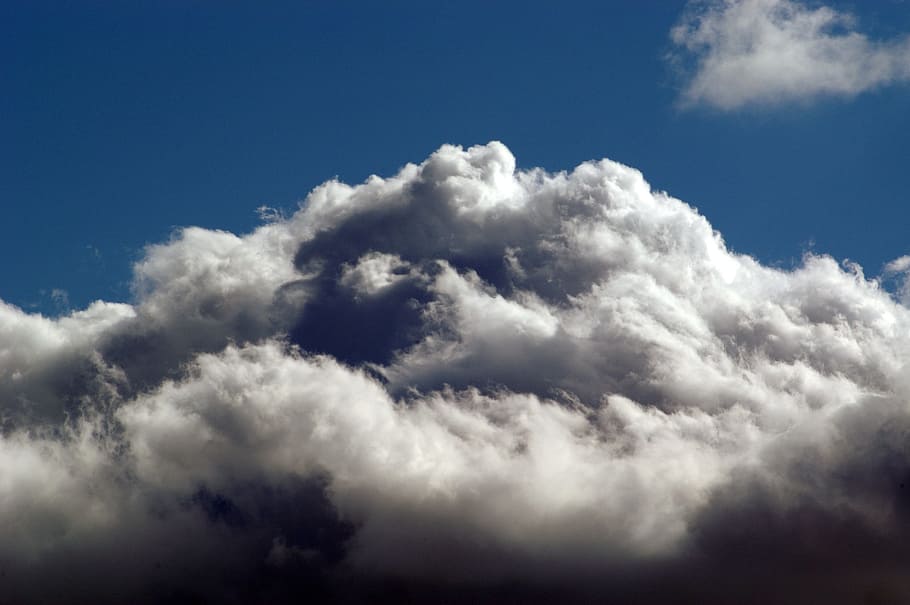 Sky, Clouds, Nature, Cumulus, blue, steam, squall, cotton, weather HD wallpaper