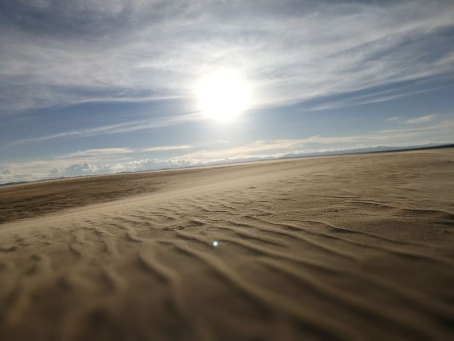 sand, sunset, desert, dunes, sky, land, scenics - nature, tranquility HD wallpaper