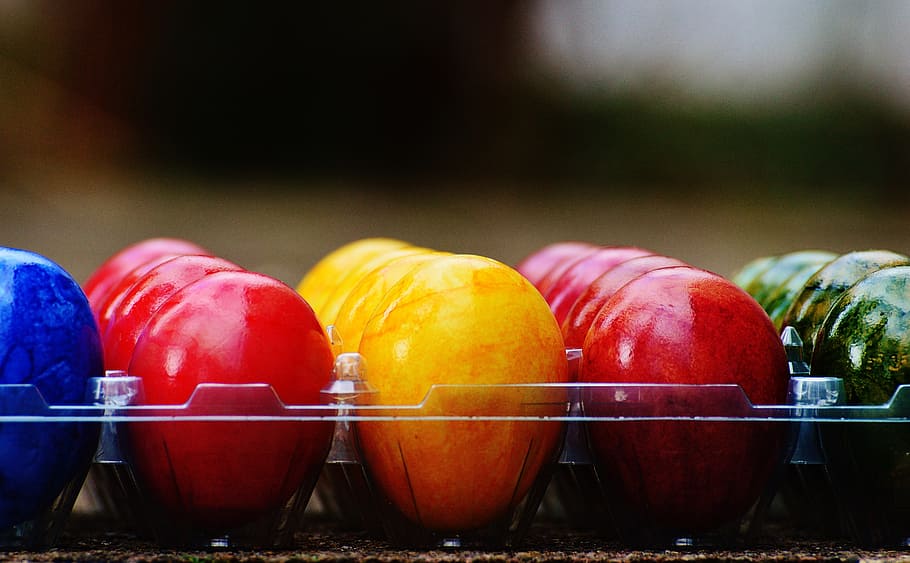 easter, easter eggs, colorful, happy easter, colored, food and drink HD wallpaper