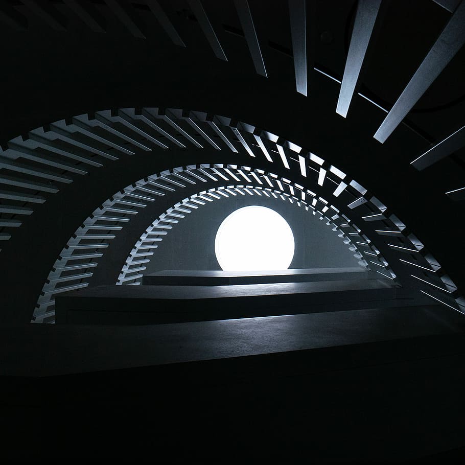 Well of Light, Part. II, black graphic wallpaper, explore, architecture HD wallpaper