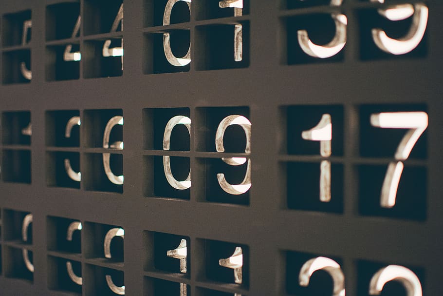 assorted numbers photography, untitled, sign, number board, information HD wallpaper