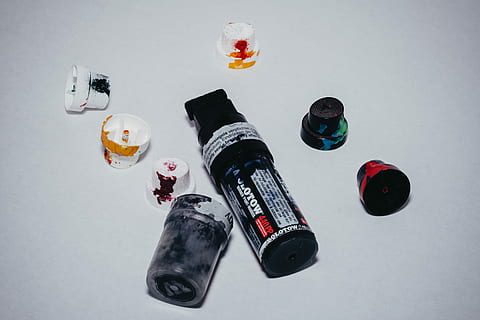 Edding, Felt-Tip Pen, Caps, black, spray heads, spray cap, colorful HD wallpaper