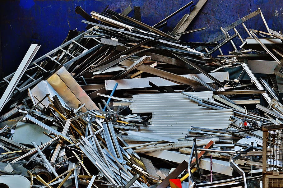 Aluminium, Scrap Metal, scrap iron, recycling, old, junkyard