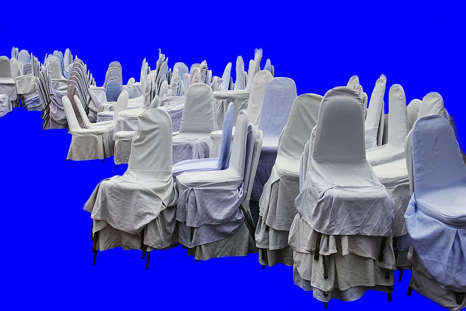assorted-color chair lot, chairs, blue, white, interior, furniture HD wallpaper