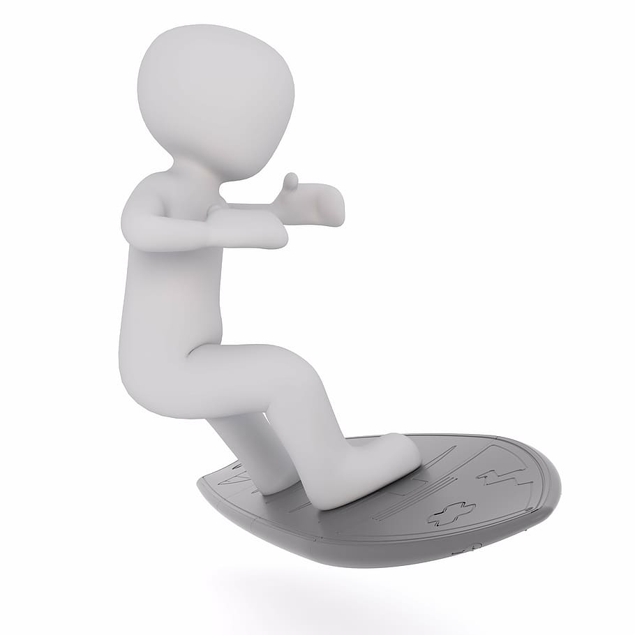 white animated illusration, white male, 3d model, isolated HD wallpaper