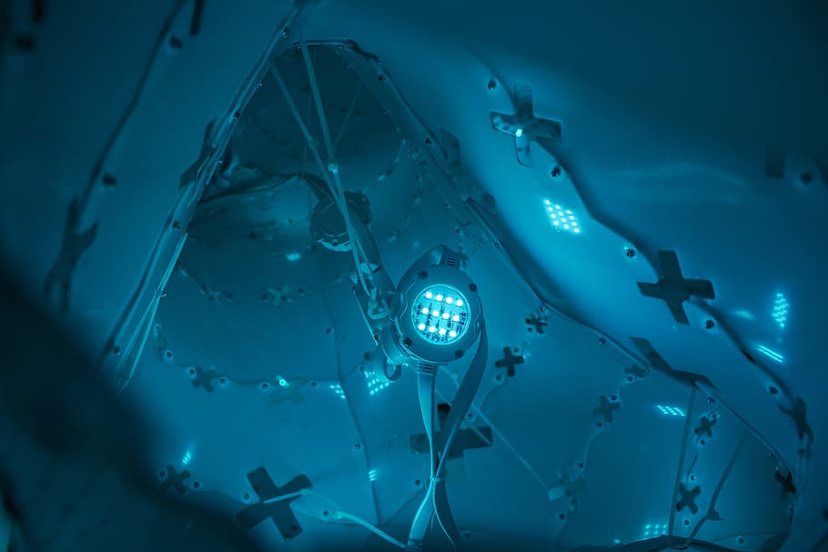 photography of light fixture, untitled, Robotic, World 1, blue HD wallpaper