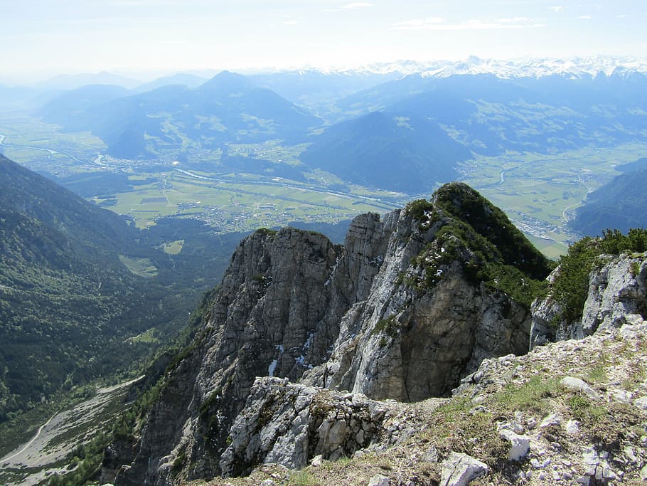 mountains, landscape, alpine, nature, summit, lake, mountain peak HD wallpaper