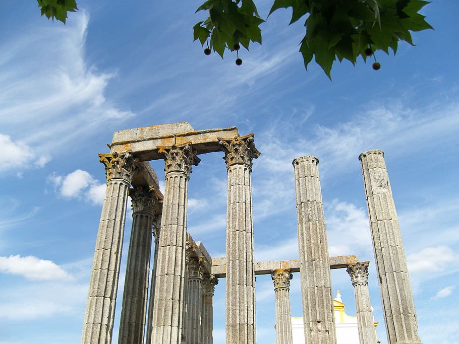 Unesco World Heritage Site, evora fortress, roman temple complex diana
