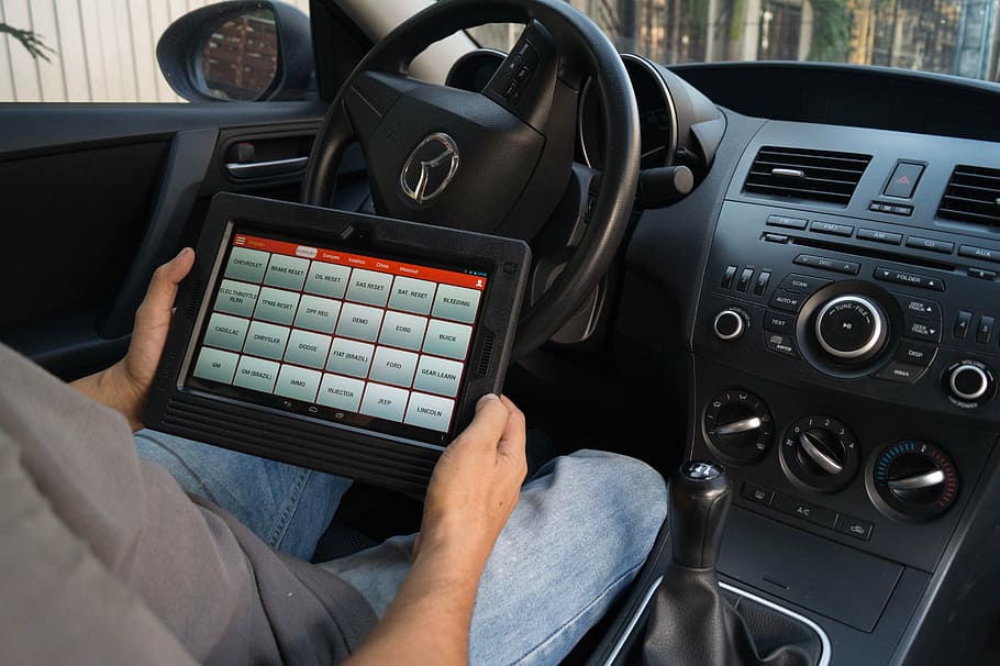 workshop, vehicles, maintenance, technology, control panel HD wallpaper