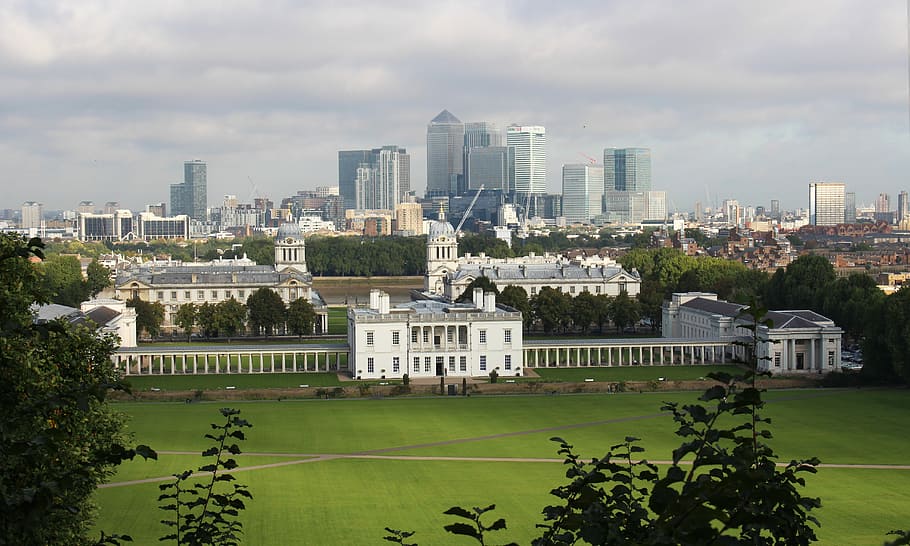 Greenwich Park, London, England, landscape, queen's house, university of greenwich