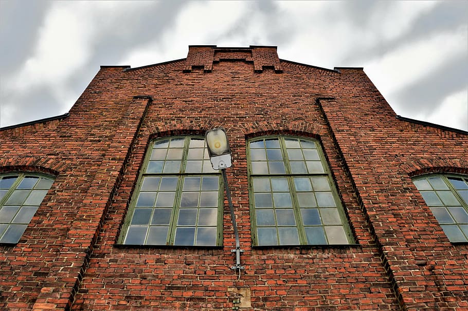 building, window, lighting, glass, brick, wall, cloud, today HD wallpaper