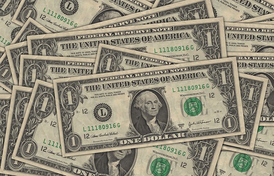 1 US Dollar banknote lto, currency, money, us-dollar, franklin