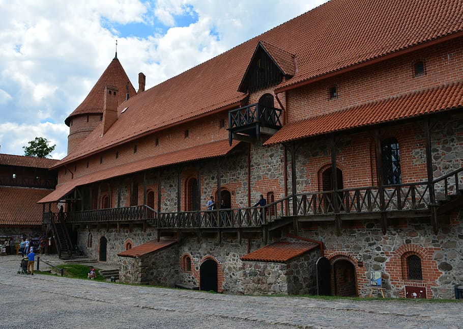 trakai, lithuania, castle, medieval, historical, tower, galve HD wallpaper