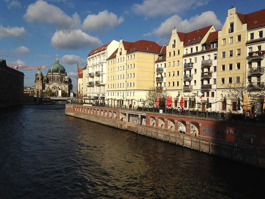berlin, city, river, built structure, building exterior, architecture HD wallpaper