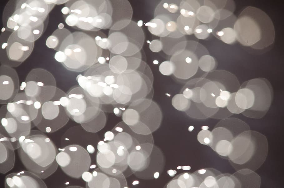 bokeh, lights, night, dark, photography, christmas, holiday HD wallpaper