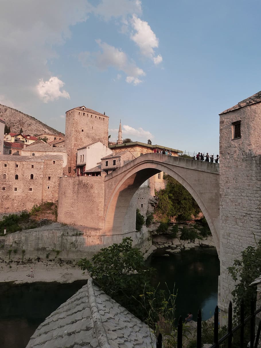 Old Town, Bridge, Mostar, Architecture, building, architecture design, HD wallpaper