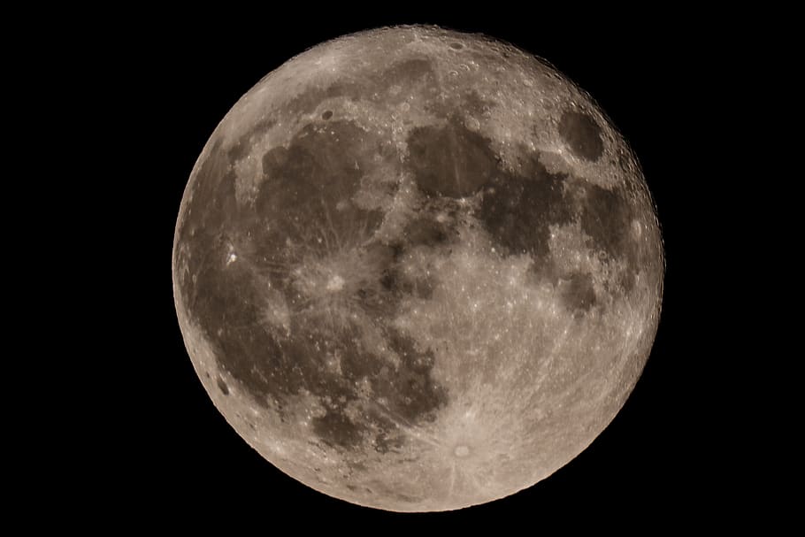 full moon, night, astronomy, space, sky, moon surface, planetary moon HD wallpaper