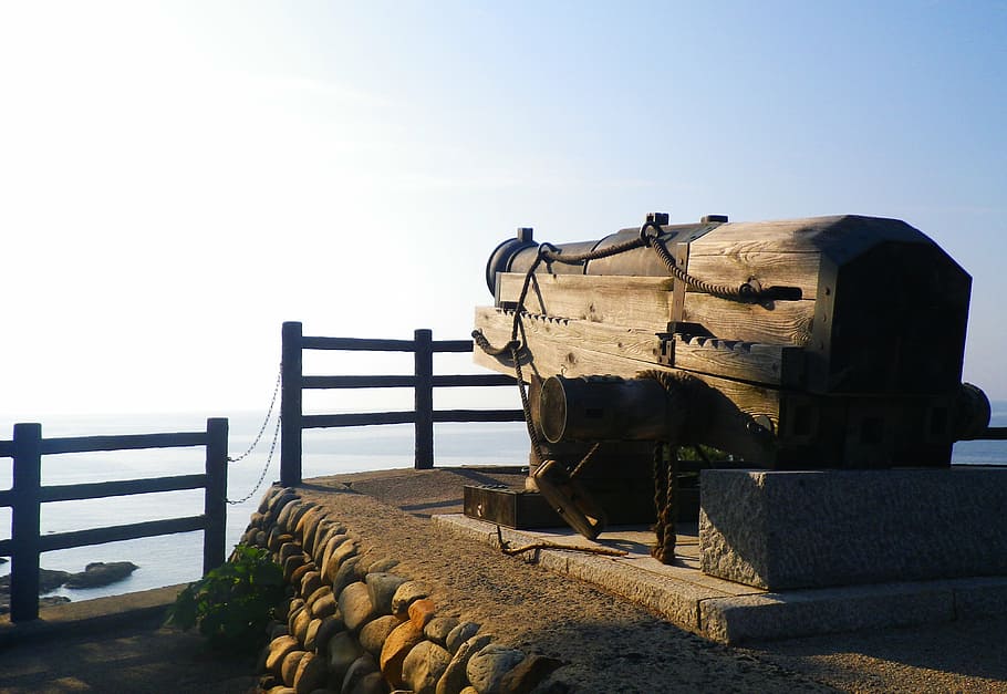 battery, coastal defence, edo, space invaders, edo period, shimane HD wallpaper