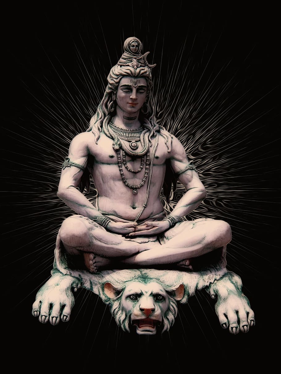 Hindu Deity photography, shiva the hindu god, india, rishikesh HD wallpaper