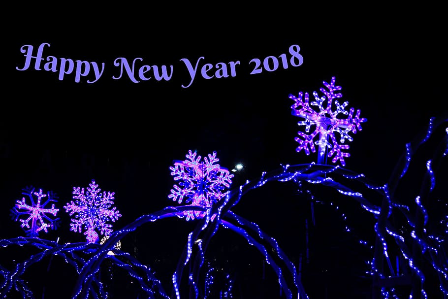 bright, winter, lights, greeting, new year, color, shine, festive HD wallpaper