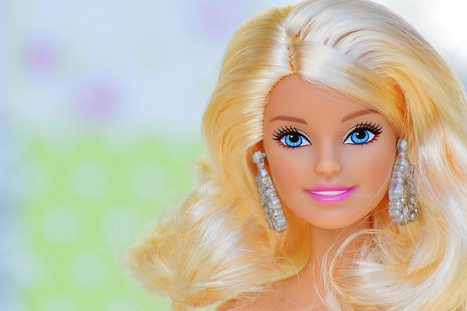 Barbie doll, beauty, pretty, charming, children toys, girl, face