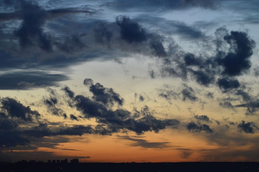 sunset, sky, clouds, cloud - sky, beauty in nature, scenics - nature HD wallpaper