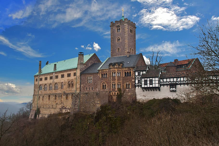 castle, wartburg castle, thuringia germany, world heritage, HD wallpaper