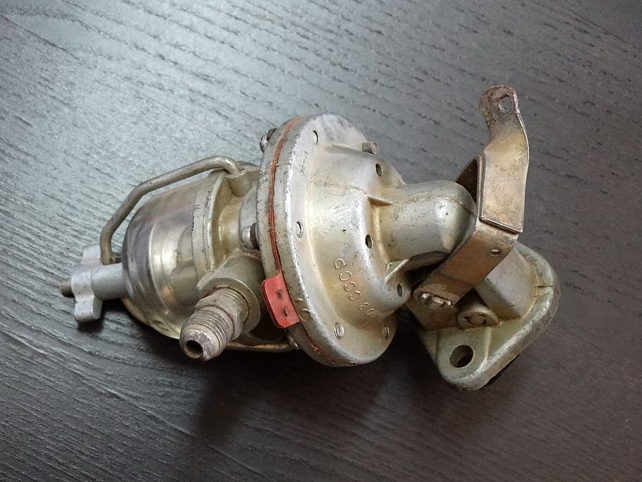 pump, piece, component, metal, gearing, mechanical, table, high angle view HD wallpaper