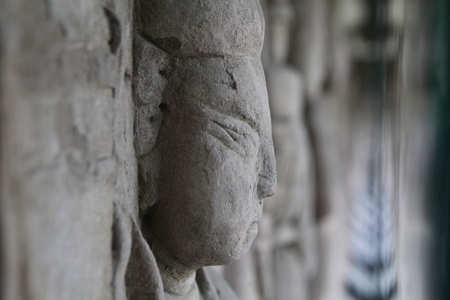 sculpture, chengdu, koi, art and craft, human representation HD wallpaper