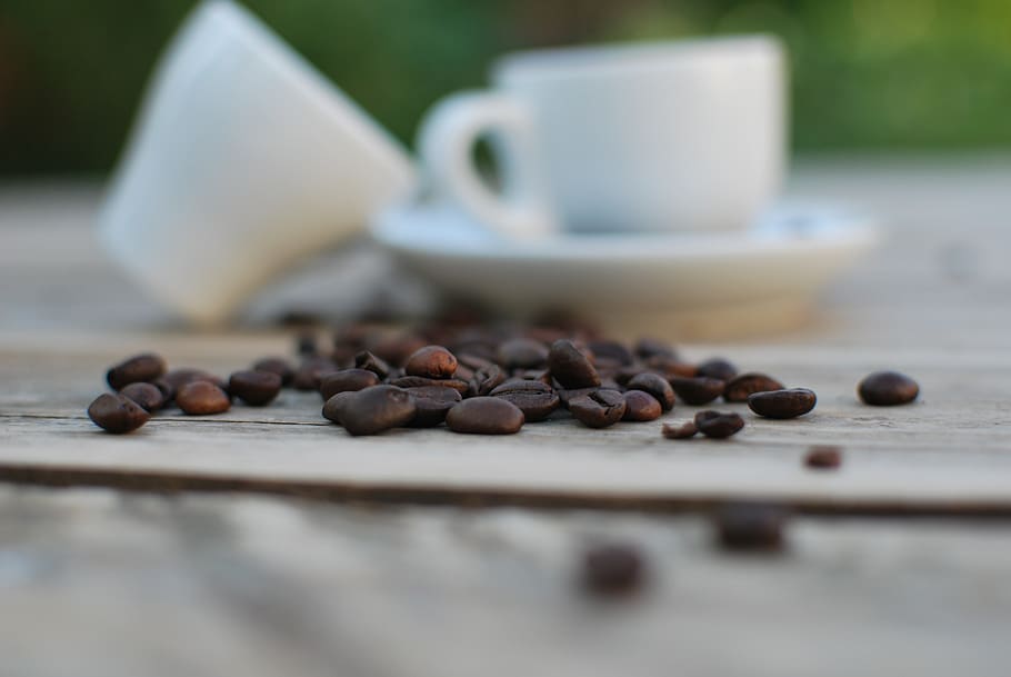 coffee, cup, grain, food and drink, selective focus, coffee - drink HD wallpaper