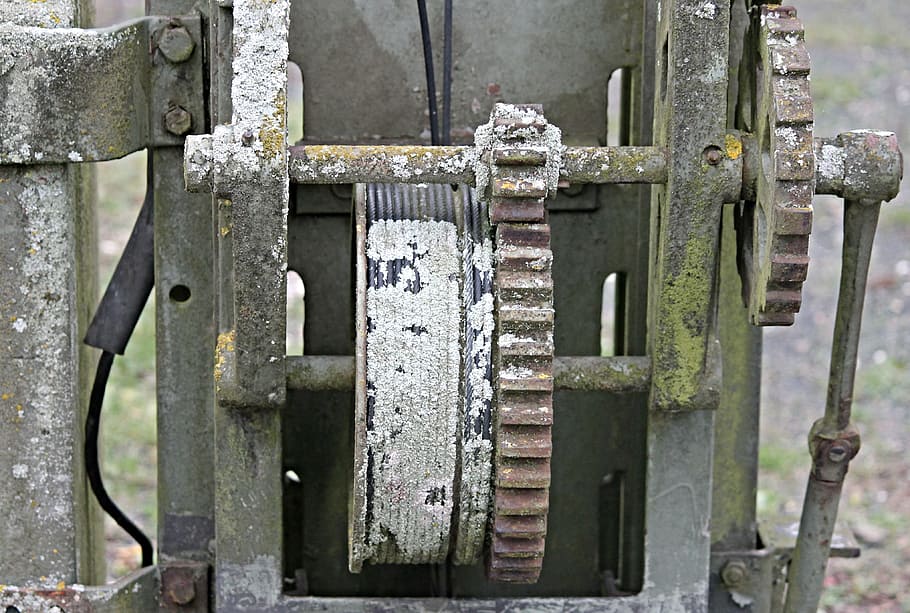 gear, rope, old, moss, weave, except operation, signal, winds HD wallpaper