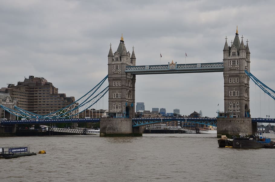 bridge, river, city, architecture, built structure, water, bridge - man made structure HD wallpaper