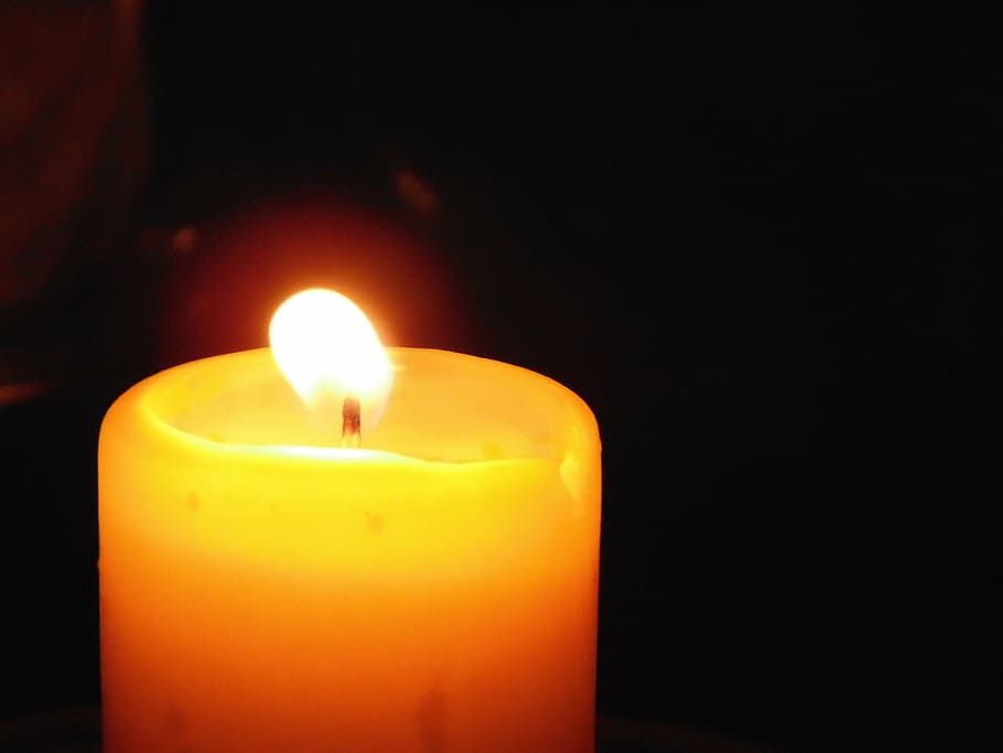 candle, flame, night, wax, nocturne, heat, burning, fire, dark HD wallpaper