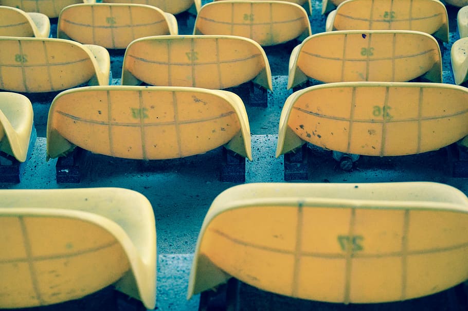 Chairs, Seating, Stadium, Audience, spectators, seats, sitting HD wallpaper