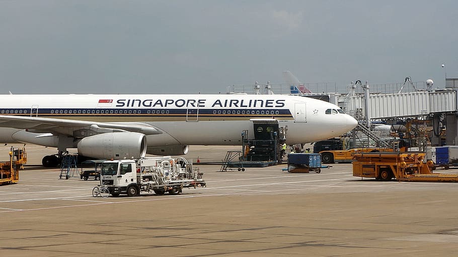 Singapore Airlines, Airport, aircraft maintenance, airbus, airliner