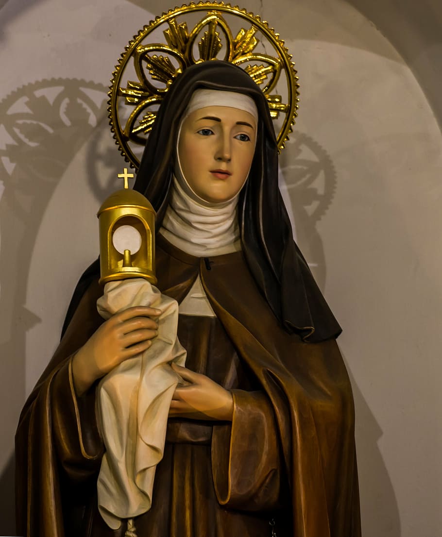 saint claire of assisi, catholic, patron, italy, francis of assisi