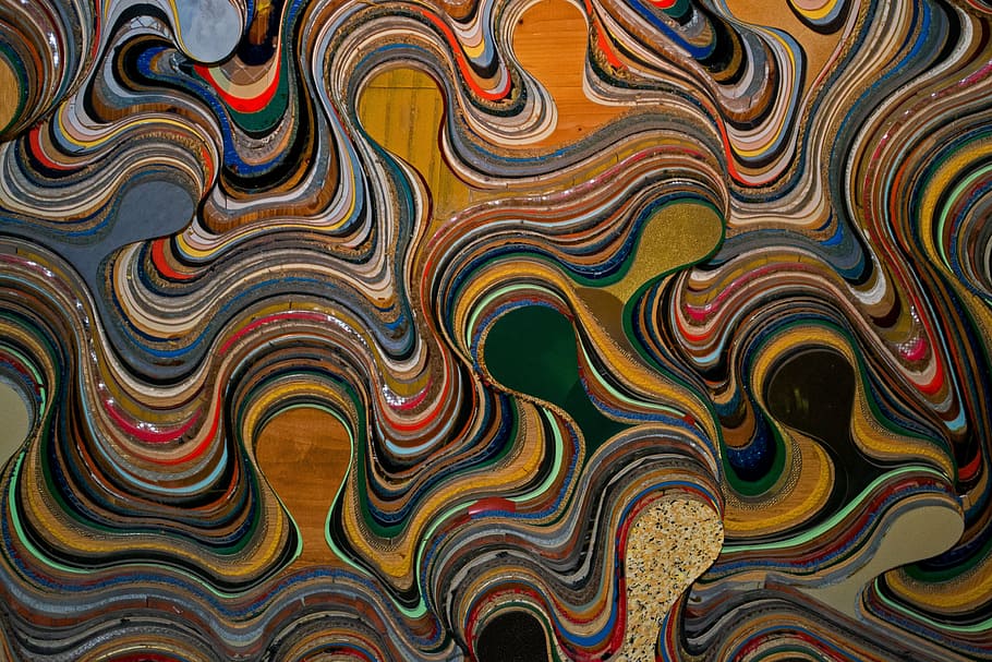 swirl, colour, design, color, texture, pattern, wall, brown, HD wallpaper