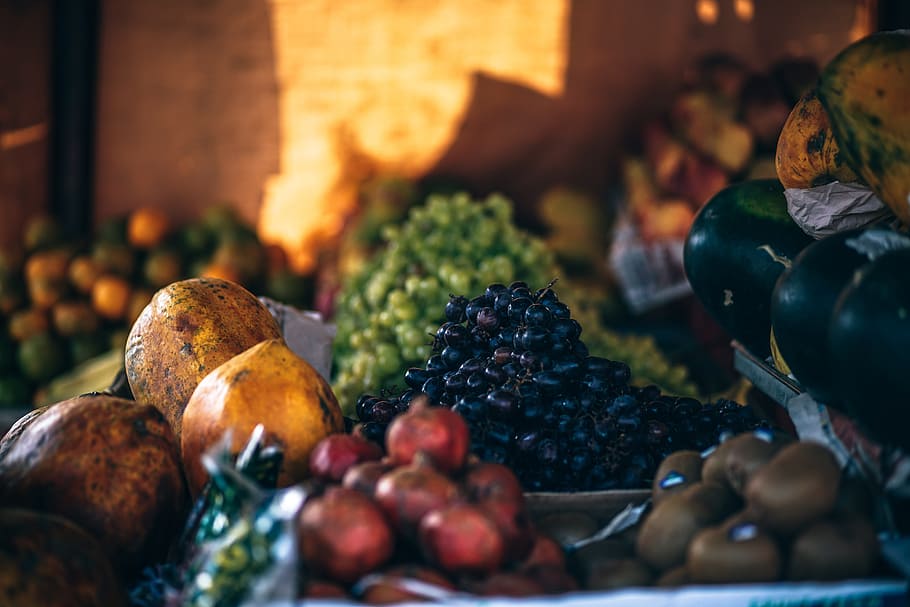 red, fruits, display, colorful, abundance, assorted, berries HD wallpaper