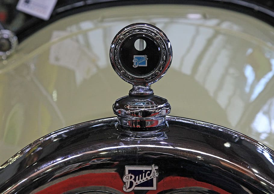 Oldtimer, Buick, Old Car, Car, Coat, cool figure, close-up HD wallpaper