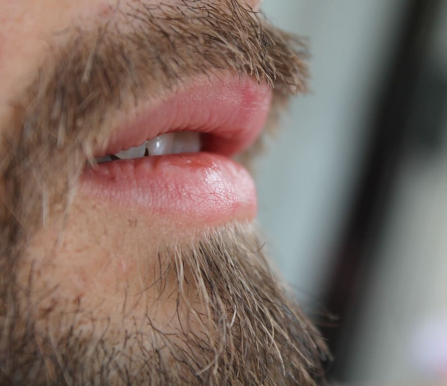 mouth, beard, man, face, mustache, emotions, expression, healthy HD wallpaper