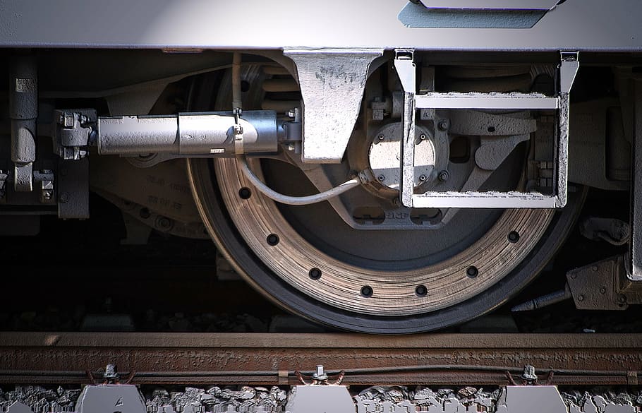 brown train on rails, wheel, wagon, train ride, railway, railway station HD wallpaper