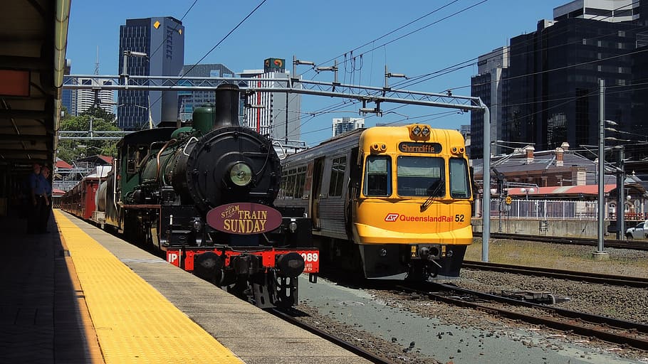 Brisbane, Train, Travel, Transportation, railway, station, roma, HD wallpaper