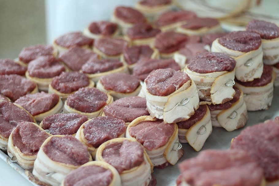 mignon, steak, meat, food and drink, freshness, indoors, close-up HD wallpaper