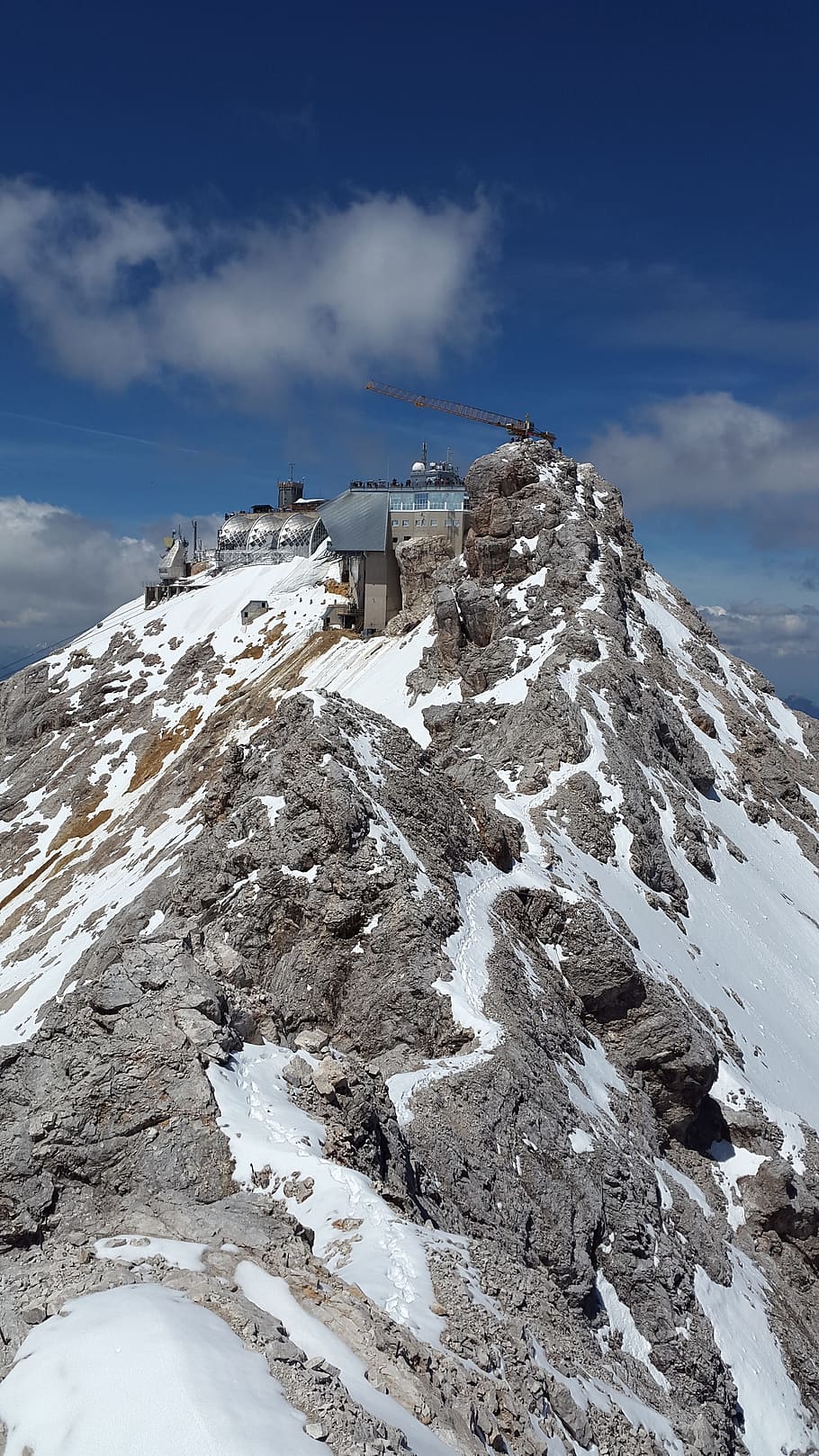 Zugspitze, Summit, Arête, Ridge, rock ridge, zugspitze massif HD wallpaper