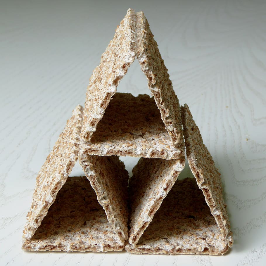 crack, crispbread, tower, sweden, sesame, sesame seeds, food HD wallpaper