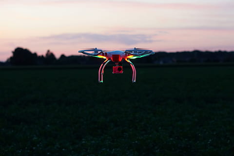 drone, dji, phantom, quadcopter, field, agriculture, fawn, search HD wallpaper