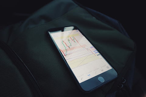 turned on black iPhone 7, black Iphone, finance, dark, technology HD wallpaper