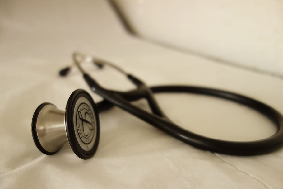 HD wallpaper: black and silver stethoscope, Health, Care, doctor, no people  | Wallpaper Flare